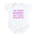 thumbnail image 1 of CafePress - Proof Mommy Cant Resist Pilots Body Suit - Baby Light Bodysuit, Size Newborn - 24 Months, 1 of 4