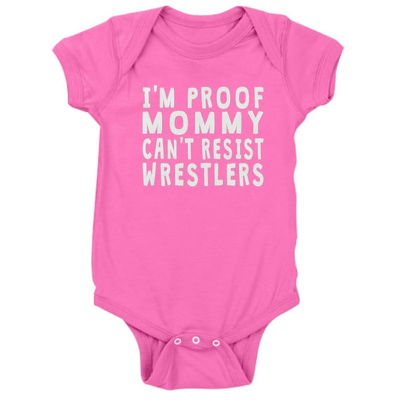 CafePress - Proof Mommy Cant Resist Wrestlers - Cute Infant Bodysuit Baby Romper