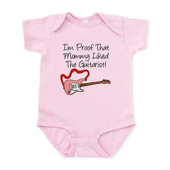 CafePress - Proof Mommy Liked Guitarist P Infant Bodysuit - Baby Light Bodysuit, Size Newborn - 24 Months