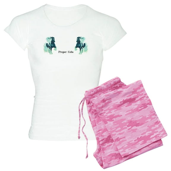 CafePress - Proper Cobs Group Women's Light Pajamas - Women's Short Sleeve Print T-Shirt and Pants Light Cotton Pajama Set
