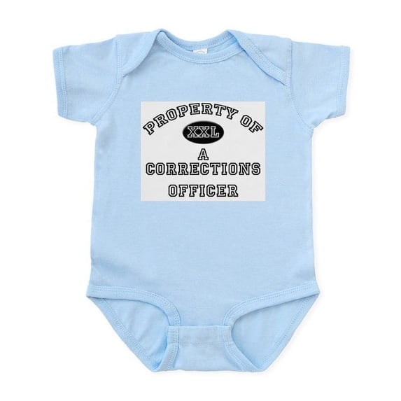 CafePress - Property Of A Corrections Officer Infant Bodysuit - Baby Light Bodysuit, Size Newborn - 24 Months