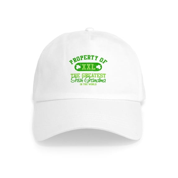 CafePress - Property Of Irish Grandma Cap - Adjustable 100% Brushed Unisex Casual Cotton Baseball Cap, Beige, 1