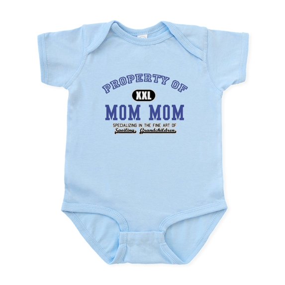 CafePress - Property Of Mom Mom Infant Bodysuit - Baby Light Bodysuit, Size Newborn - 24 Months