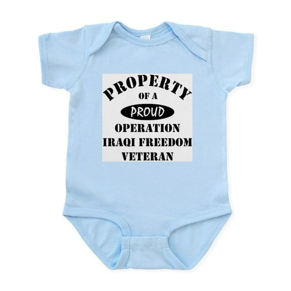 CafePress - Property Of Proud OIF Veteran Infant Bodysuit - Baby Light Bodysuit, Size Newborn - 24 Months