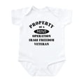 thumbnail image 1 of CafePress - Property Of Proud OIF Veteran Infant Bodysuit - Baby Light Bodysuit, Size Newborn - 24 Months, 1 of 4