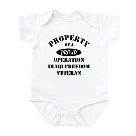 CafePress - Property Of Proud OIF Veteran Infant Bodysuit - Baby Light Bodysuit, Size Newborn - 24 Months
