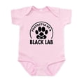 thumbnail image 1 of CafePress - Protected By A Black Lab Body Suit - Baby Light Bodysuit, Size Newborn - 24 Months, 1 of 4