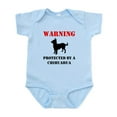 thumbnail image 1 of CafePress - Protected By A Chihuahua Body Suit - Baby Light Bodysuit, Size Newborn - 24 Months, 1 of 4