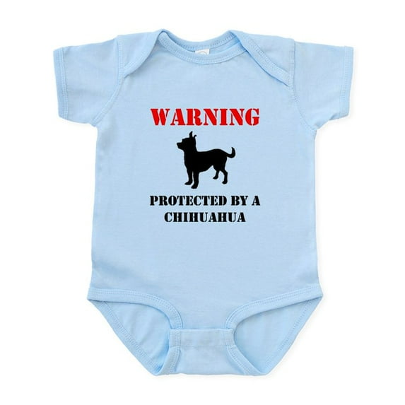 CafePress - Protected By A Chihuahua Body Suit - Baby Light Bodysuit, Size Newborn - 24 Months