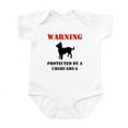 thumbnail image 1 of CafePress - Protected By A Chihuahua Body Suit - Baby Light Bodysuit, Size Newborn - 24 Months, 1 of 4