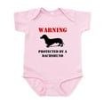 thumbnail image 1 of CafePress - Protected By A Dachshund Body Suit - Baby Light Bodysuit, Size Newborn - 24 Months, 1 of 4