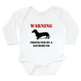 thumbnail image 1 of CafePress - Protected By A Dachshund Body Suit - Long Sleeve Cotton Baby Bodysuit, 1 of 4