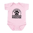 thumbnail image 1 of CafePress - Protected By A Doberman Pinscher Body Suit - Baby Light Bodysuit, Size Newborn - 24 Months, 1 of 4