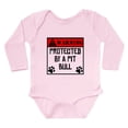 thumbnail image 1 of CafePress - Protected By A Pit Bull Body Suit - Long Sleeve Cotton Baby Bodysuit, 1 of 4