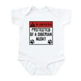 thumbnail image 1 of CafePress - Protected By A Siberian Husky Body Suit - Baby Light Bodysuit, Size Newborn - 24 Months, 1 of 4