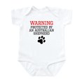 thumbnail image 1 of CafePress - Protected By An Australian Shepherd Body Suit - Baby Light Bodysuit, Size Newborn - 24 Months, 1 of 4