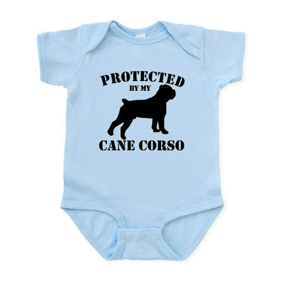 CafePress - Protected By My Cane Corso Infant Bodysuit - Baby Light Bodysuit, Size Newborn - 24 Months