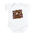 thumbnail image 1 of CafePress - Protected By My Norwegian Elkhound Body Suit - Baby Light Bodysuit, 1 of 4