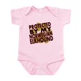 thumbnail image 1 of CafePress - Protected By My Norwegian Elkhound Body Suit - Baby Light Bodysuit, Size Newborn - 24 Months, 1 of 4