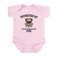 thumbnail image 1 of CafePress - Protected By Pug Infant Bodysuit - Baby Light Bodysuit, Size Newborn - 24 Months, 1 of 4
