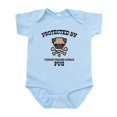 thumbnail image 1 of CafePress - Protected By Pug Infant Bodysuit - Baby Light Bodysuit, Size Newborn - 24 Months, 1 of 4