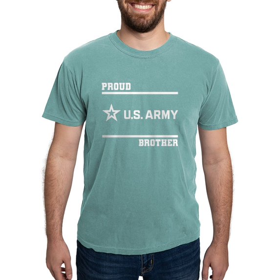 CafePress - Proud Army Brother White T Shirt - Mens Comfort Colors Shirt