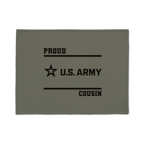 CafePress - Proud Army Cousin Black - Soft Fleece Throw Stadium Blanket, 30"x40"