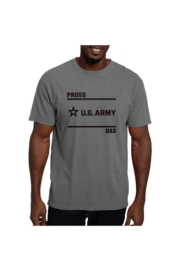 - Proud Army Dad Black T Shirt - Mens Comfort Colors Shirt