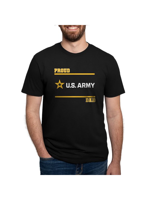 - Proud Army Dad White And Gold T Shirt - Mens Tri-blend T-Shirt