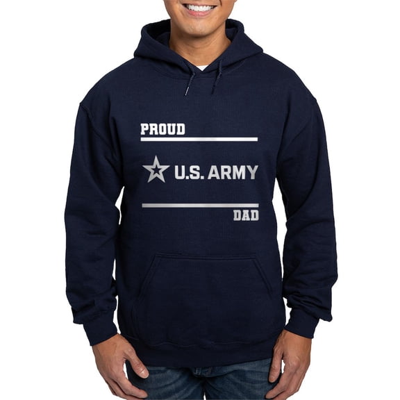 CafePress - Proud Army Dad White Sweatshirt - Pullover Hoodie, Classic, Comfortable Hooded Sweatshirt