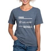 CafePress - Proud Army Girlfriend White T Shirt - Womens Tri-blend T-Shirt