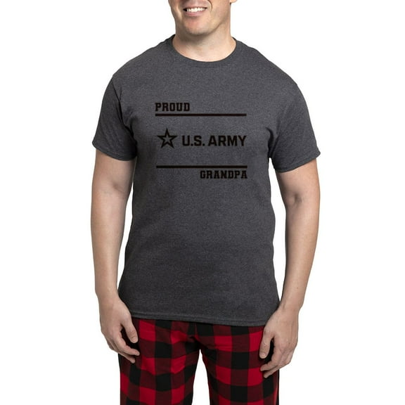 CafePress - Proud Army Grandpa Black - Men's Loose Fit, Cotton - 2 Piece Pajama Set