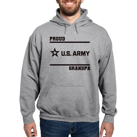 CafePress - Proud Army Grandpa Black Sweatshirt - Pullover Hoodie, Hooded Sweatshirt
