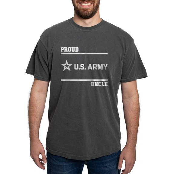 CafePress - Proud Army Uncle White T Shirt - Mens Comfort Colors Shirt