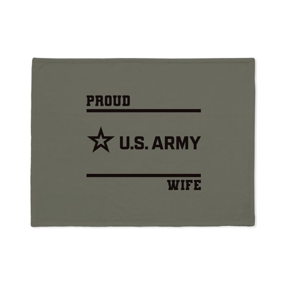 CafePress - Proud Army Wife Black - Soft Fleece Throw Stadium Blanket, 30"x40"