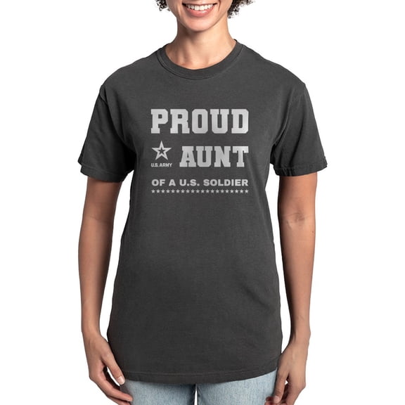 CafePress - Proud Aunt Of A Soldier White T Shirt - Womens Comfort Colors® Shirt