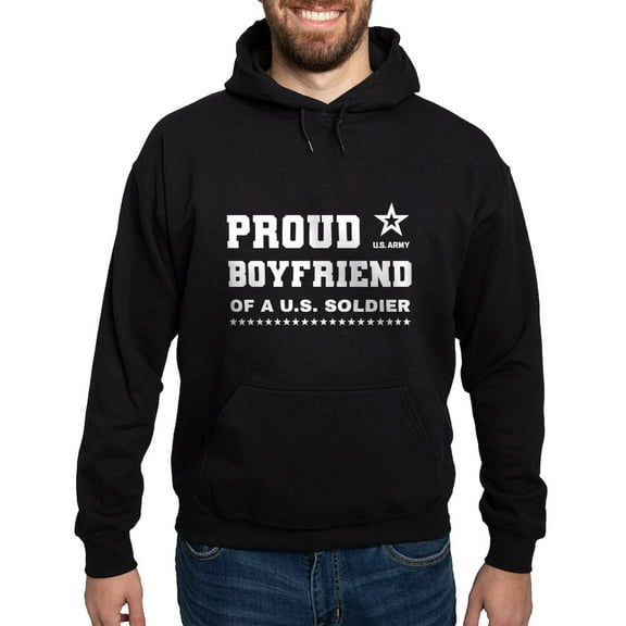 CafePress - Proud Boyfriend Of A Soldier White Sweatshirt - Pullover Hoodie, Classic, Comfortable Hooded Sweatshirt