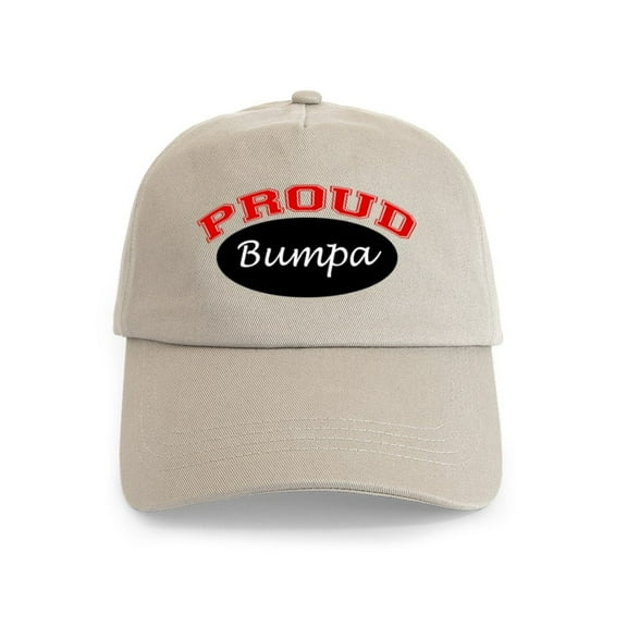 CafePress - Proud Bumpa Cap - Adjustable 100% Brushed Unisex Casual Cotton Baseball Cap, Beige, 1