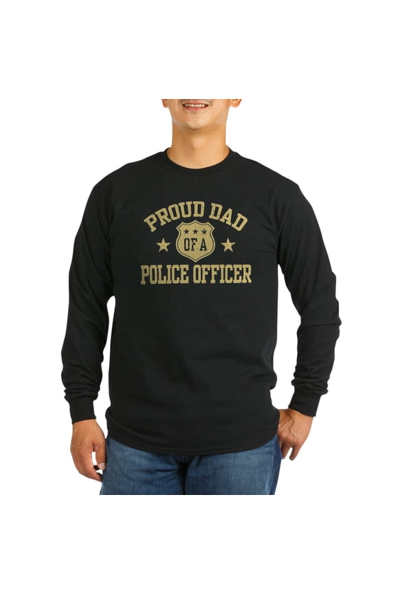 - Proud Dad Of A Police Officer Long Sleeve T Shirt - Long Sleeve Dark T-Shirt