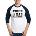 thumbnail image 1 of CafePress - Proud Dad Of A Soldier Black Baseball Jersey - Cotton Baseball Jersey, 3/4 Raglan Sleeve Shirt, 1 of 4