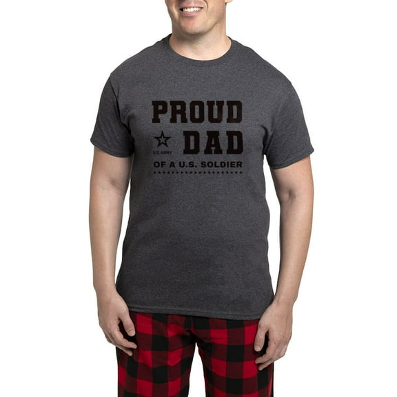 CafePress - Proud Dad Of A Soldier Black - Men's Loose Fit, Cotton - 2 Piece Pajama Set