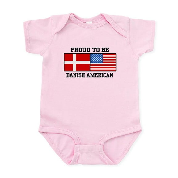 CafePress - Proud Danish American Infant Bodysuit - Baby Light Bodysuit, Size Newborn - 24 Months