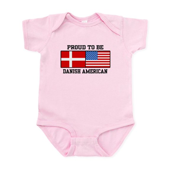CafePress - Proud Danish American Infant Bodysuit - Baby Light Bodysuit, Size Newborn - 24 Months