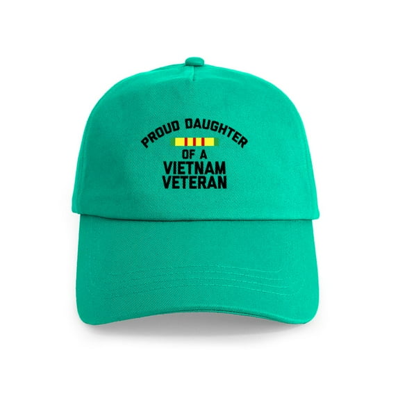 CafePress - Proud Daughter Of A Vietnam Veteran Cap - Adjustable 100% Brushed Unisex Casual Cotton Baseball Cap, Beige, 1