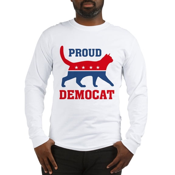 CafePress - Proud Democat Long Sleeve T Shirt - Unisex Cotton Long Sleeve T-Shirt