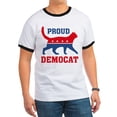 thumbnail image 1 of CafePress - Proud Democat Ringer T - 100% Cotton Ringed T-Shirt, 1 of 4