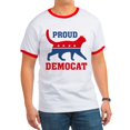thumbnail image 1 of CafePress - Proud Democat Ringer T - 100% Cotton Ringed T-Shirt, 1 of 4