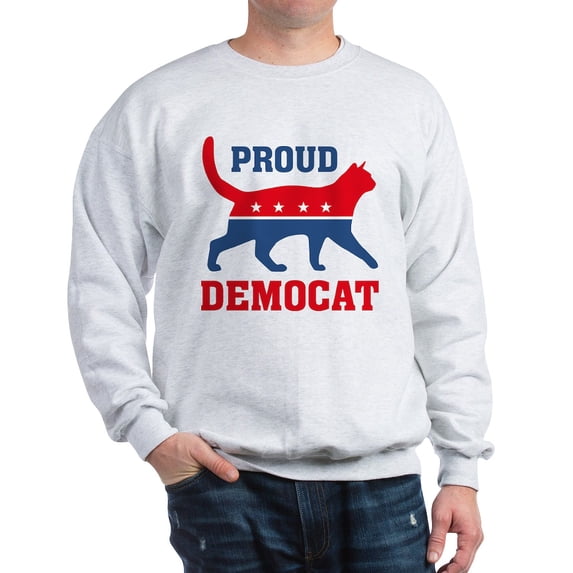 CafePress - Proud Democat Sweatshirt - Crew Neck Sweatshirt