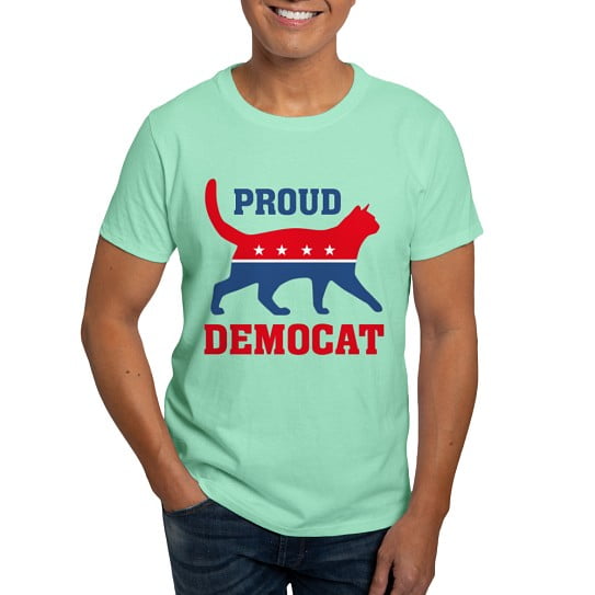CafePress - Proud Democat White T Shirt - Men's Classic Cotton T-Shirts