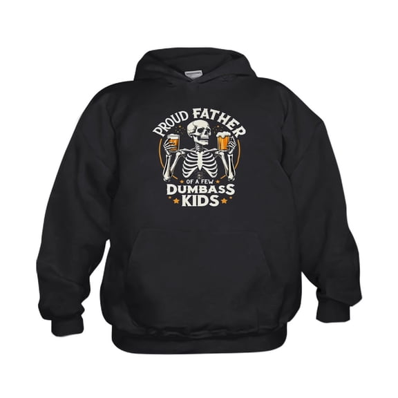 CafePress - Proud Father Of A Few Dumbass Kids - Kids Hooded Sweatshirt, Classic Hoodie
